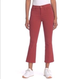 Frame Rusty Orange “ Le Cropped” Mini Boot Jeans